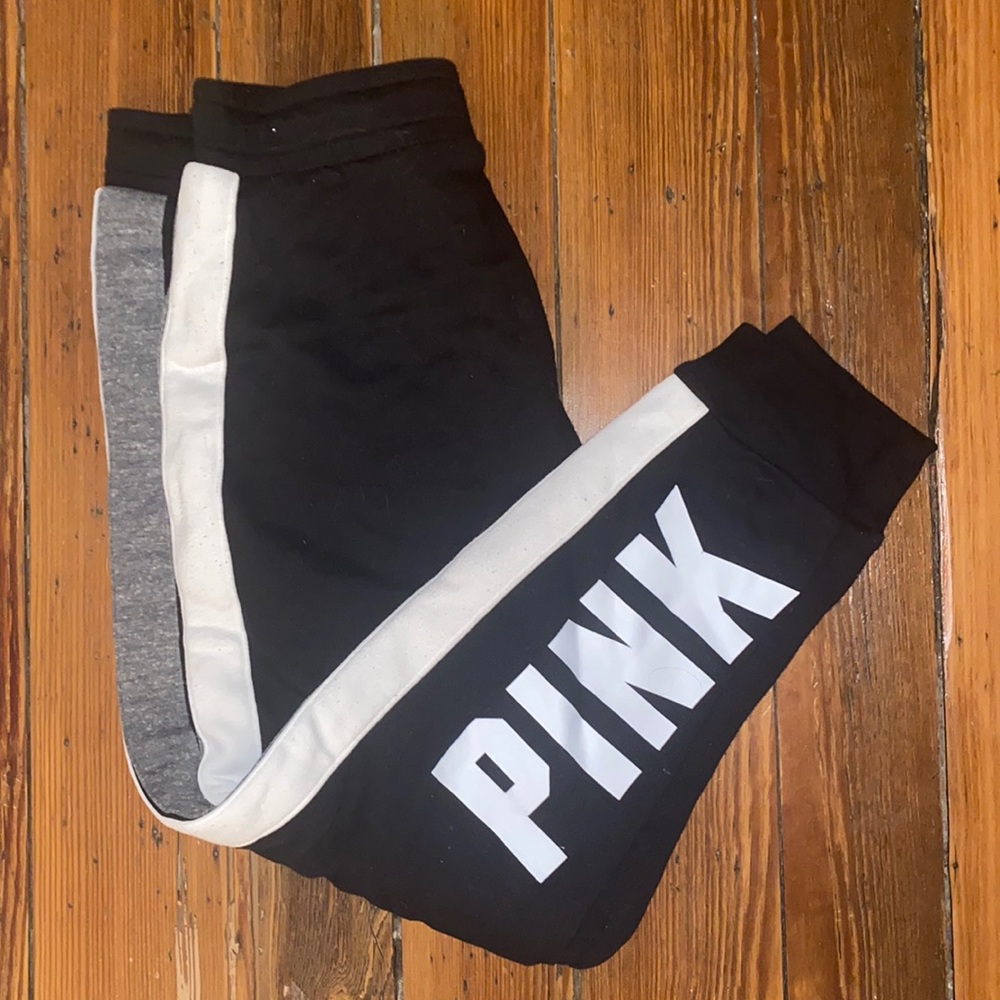 vs pink black joggers 🦋